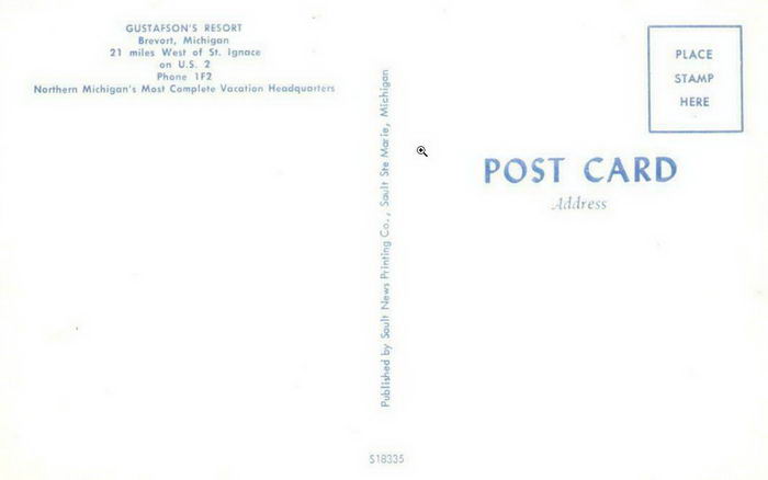 Gustafsons Resort (White Tail Restaurant & Motel) - Old Memorabilia (newer photo)